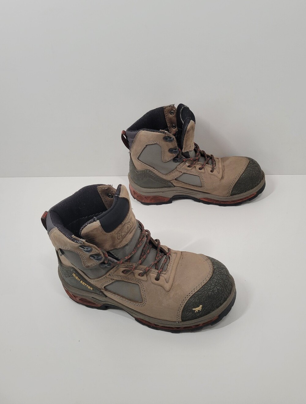 Red Wing Irish Setter Kasota Leather Waterproof Safety Toe Work Boots Women 7.5